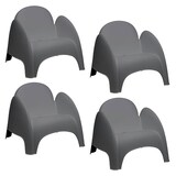 Artikelbild 1 für meet powered by PAPERFLOW Sessel DUMBO anthrazit Kunststoff 81,5 x 80,5 x 70,5 cm, 4 St., Artikelnummer 638021