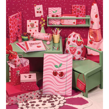 Artikelbild 2 für BRUNNEN Turnbeutel Kunstfaser rosa/rot, Artikelnummer 778078