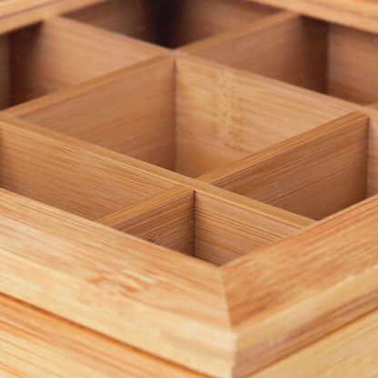 Artikelbild 8 für relaxdays Teebox braun 22,0 x 22,0 cm, 1 St., Artikelnummer 400711