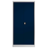 Artikelbild 1 für mauser Stahlschrank entero BF6 - 7035/5003 lichtgrau, saphirblau 4 Fachböden 95,0 x 60,0 x 195,0 cm, aufgebaut, 1 St., Artikelnummer 258595