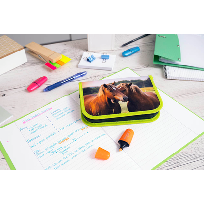Artikelbild 7 für EBERHARD FABER Federmäppchen befüllt Pferde Motiv 42-teilig, 19,6 x 13,2 cm, Artikelnummer 106809