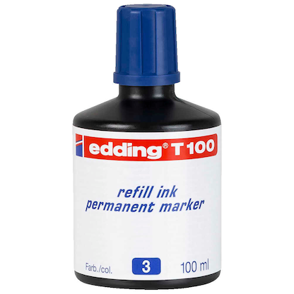 Artikelbild für edding Nachfülltusche T100 blau, Artikelnummer 311225