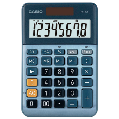 Artikelbild für CASIO MS-80E Tischrechner blau, Artikelnummer 327872