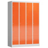 Artikelbild 1 für ClassiX Schließfachschrank feuerrot, lichtgrau X-520544, 20 Schließfächer 118,5 x 50,0 x 180,0 cm, Artikelnummer 189146