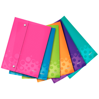 Artikelbild für LEITZ Dokumententaschen DIN A4 farbsortiert genarbt 0,20 mm, 6 St., Artikelnummer 386413