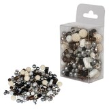 Artikelbild 1 für Rayher Perlen-Set Glasperlenmix mit Effektperlen schwarz/weiß, Artikelnummer 686834