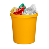 Artikelbild 1 für helit Papierkorb 18,0 l gelb, 1 St., Artikelnummer 684001