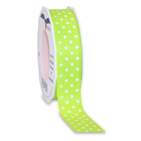 Artikelbild 1 für PRÄSENT Geschenkband NEW LIFE DOTS matt hellgrün 25 mm x 20 m, Artikelnummer 953483