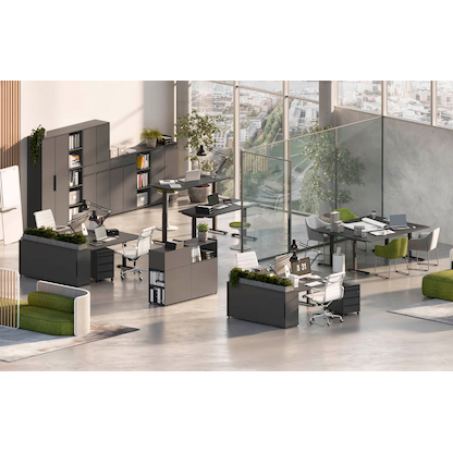 Artikelbild 7 für GERMANIA Aktenregal Mailand grafit 80,0 x 40,0 x 197,0 cm, 1 St., Artikelnummer 136529