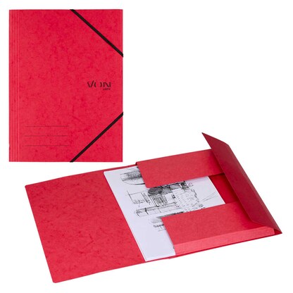 Artikelbild für VON LEITZ Eckspanner DIN A4 rot, 1 St., Artikelnummer 635157