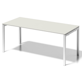 Artikelbild 1 für BISLEY Cito Schreibtisch grauweiß, verkehrsweiß rechteckig, 4-Fuß-Gestell weiß 180,0 x 80,0 cm, Artikelnummer 256920