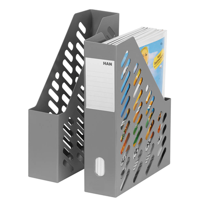 Artikelbild für HAN Stehsammler Klassik 1600-191D dunkelgrau Kunststoff, DIN A4, 2 St., Artikelnummer 352536