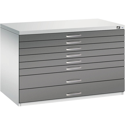Artikelbild 4 für CP 7100 Planschrank lichtgrau, stahlgrau 8 Schubladen 110,0 x 76,5 x 76,0 cm, 1 St., Artikelnummer 682652