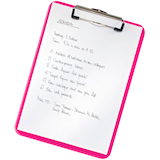 Artikelbild 1 für LEITZ Klemmbrett WOW 3971 DIN A4 pink Kunststoff, 1 St., Artikelnummer 523725