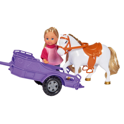 Artikelbild 7 für Simba Jeep Pferdeanhänger mit Pony Evi LOVE Puppe, Artikelnummer 957904