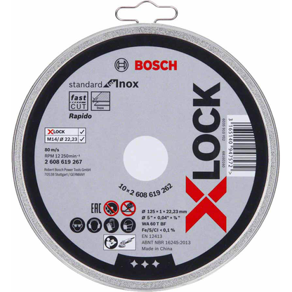 Artikelbild 2 für BOSCH Trennscheibe X-LOCK Standard for Inox, 1 St., Artikelnummer 218796