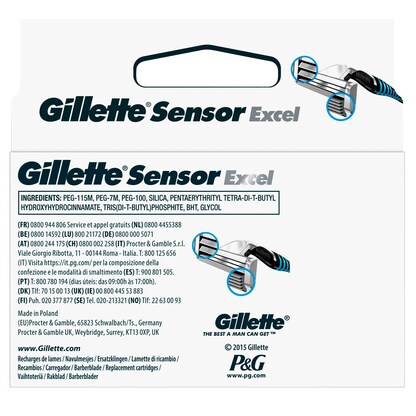 Artikelbild 3 für Gillette Sensor Excel Rasierklingen 20 St., Artikelnummer 653747
