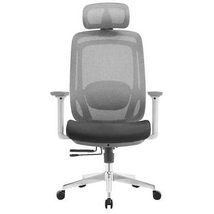 Artikelbild 2 für LÜLLMANN Bürostuhl, 210460 Stoff grau, Gestell alu, Artikelnummer 790947