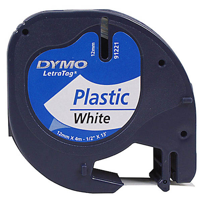 Artikelbild für DYMO Schriftband LetraTag 91221 S0721660, 12 mm, schwarz auf weiß, 1 St., Artikelnummer 179077
