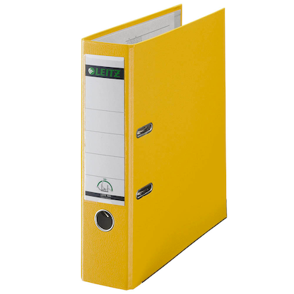 Artikelbild für LEITZ 1010 Ordner gelb Kunststoff 8,0 cm DIN A4, 1 St., Artikelnummer 859199
