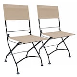 Artikelbild 1 für Garden Pleasure Gartenstühle TRIEST beige, 2 St., Artikelnummer 135154