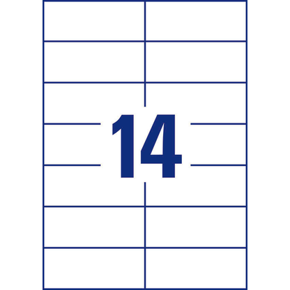 Artikelbild 5 für AVERY Zweckform Etiketten 3653 weiß 105,0 x 42,3 mm, 100 Blatt, Artikelnummer 647628