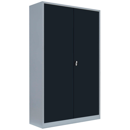 Artikelbild für LÜLLMANN Stahlschrank 530388 anthrazit, lichtgrau 4 Fachböden 120,0 x 60,0 x 195,0 cm, aufgebaut, 1 St., Artikelnummer 183016