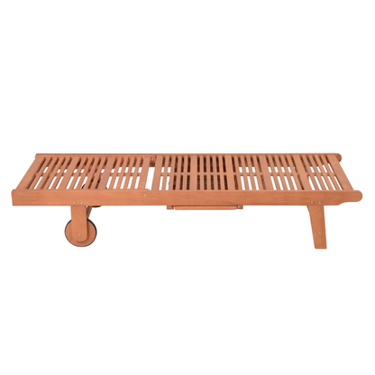 Artikelbild 6 für Garden Pleasure Sonnenliege SAN DIEGO braun Holz, Artikelnummer 543789