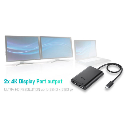 Artikelbild 6 für i-tec® C31DUAL4KDP USB C/DisplayPort Adapter, Artikelnummer 662177