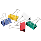 Artikelbild 1 für Gowi Foldbackklammern farbsortiert 4,1 cm, 12 St., Artikelnummer 721417
