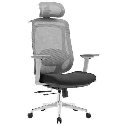 Artikelbild für LÜLLMANN Bürostuhl, 210460 Stoff grau, Gestell alu, Artikelnummer 790947