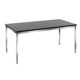 Artikelbild 1 für SODEMATUB Mehrzwecktisch esche-schwarz rechteckig, Vierkantrohr chrom, 160,0 x 80,0 x 74,0 cm, Artikelnummer 405027
