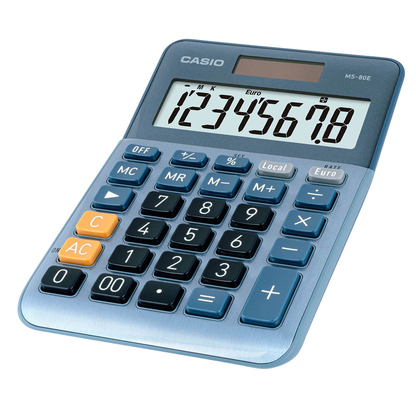 Artikelbild 4 für CASIO MS-80E Tischrechner blau, Artikelnummer 327872