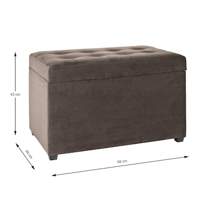 Artikelbild 2 für HAKU Möbel Sitztruhe 52827 anthrazit Holz 58,0 cm, Artikelnummer 192276