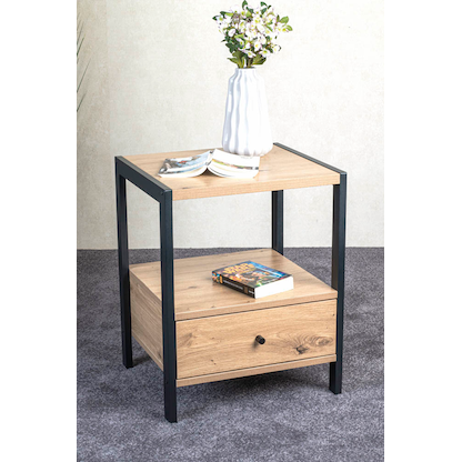 Artikelbild 5 für HAKU Möbel Konsole Nachttisch rechteckig MDF-Platte eiche 48,0 x 43,0 x 60,0 km, 1 St., Artikelnummer 340089