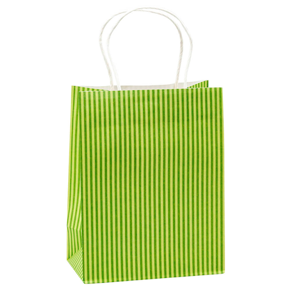 Artikelbild 4 für TSI Geschenktüten STREIFEN blau,grün, orange, lila 18,0 x 23,0 cm, 12 St., Artikelnummer 653119