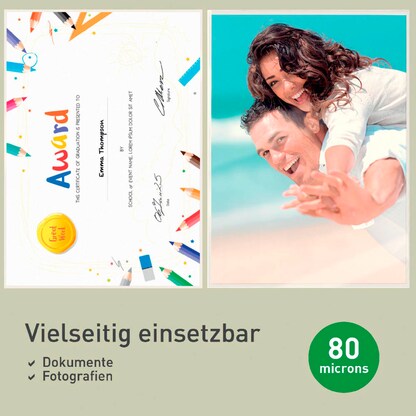 Artikelbild 10 für LEITZ UDT Laminierfolien glänzend für A3 80 micron, 100 St., Artikelnummer 570572