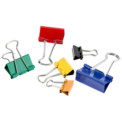 Artikelbild für Gowi Foldbackklammern farbsortiert, 24 St., Artikelnummer 721421