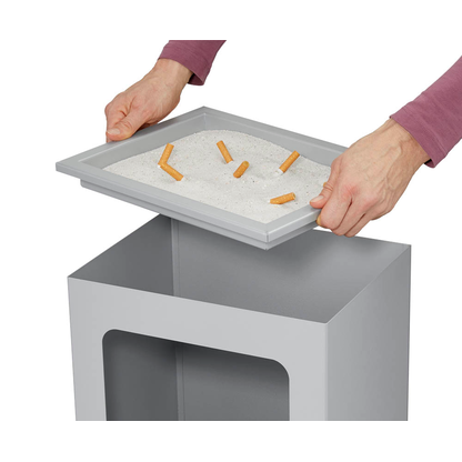 Artikelbild 4 für SZ Metall Standaschenbecher silber, 1 St., Artikelnummer 450243