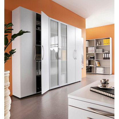 Artikelbild 3 für HAMMERBACHER Türen silber 184,0 cm, Artikelnummer 817551