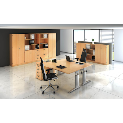 Artikelbild 5 für HAMMERBACHER Regalschrank Haziender, V6770/6/6/SG buche 80,0 x 42,0 x 200,4 cm, 1 St., Artikelnummer 792580