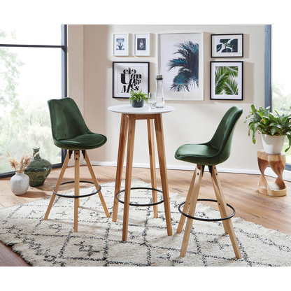 Artikelbild 6 für WOHNLING Bistrotisch rund MDF-Platte weiß 60,0 x 60,0 x 110,0 cm, 1 St., Artikelnummer 541159