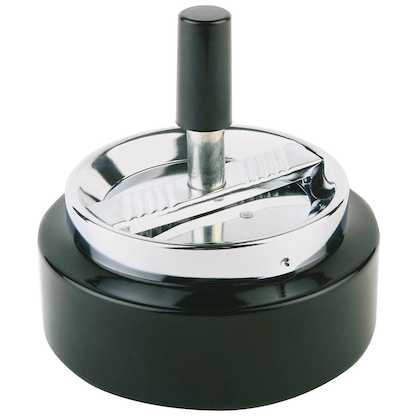 Artikelbild für APS KLASSIKER Aschenbecher silber, schwarz, 1 St., Artikelnummer 194658