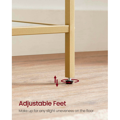 Artikelbild 7 für VASAGLE Bücherregal gold 40,0 x 30,0 x 124,5 cm, 1 St., Artikelnummer 262507