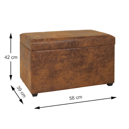 Artikelbild 2 für HAKU Möbel Sitztruhe 52824 braun Holz 58,0 cm, Artikelnummer 192509