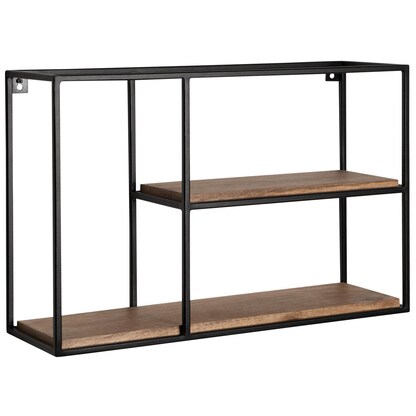 Artikelbild für WOHNLING Wandregal mango, schwarz 60,0 x 18,0 x 40,0 cm, 1 St., Artikelnummer 208649