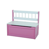 Artikelbild 1 für Garden Pleasure Sitztruhe Kinder 314647-2 pink, weiß Holz 60,0 cm, Artikelnummer 311029