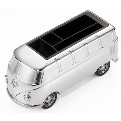 Artikelbild 2 für TROIKA® Stiftehalter FOREVER T1 schwarz/silberfarben Metall 4 Fächer 16,0 x 4,0 x 7,9 cm, Artikelnummer 665972