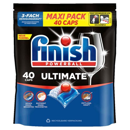 Artikelbild für finish POWERBALL ULTIMATE FRESH Spülmaschinentabs 40 St., Artikelnummer 815197