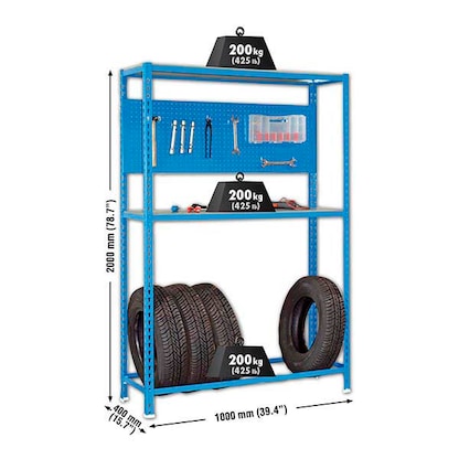 Artikelbild 2 für Simonrack Werkbank-Set SIMONRACING blau 100,0 x 40,0 x 200,0 cm, Artikelnummer 359907